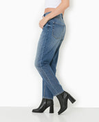 Jean mom taille haute