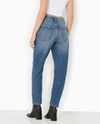 Jean mom taille haute