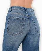 Jean mom taille haute