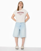 Bermuda en jean loose taille regular