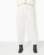Pantalon balloon en toile