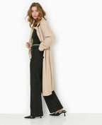 Jean flare taille haute avec poches plaquées
