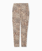 Legging en maille extensible motif léopard