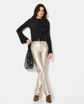 J90-2 / Jean straight avec enduction dorée taille medium