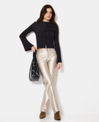 J90-2 / Jean straight avec enduction dorée taille medium
