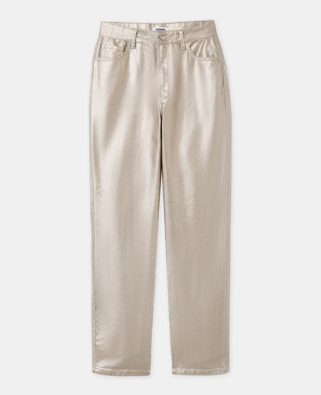 J90-2 / Jean straight avec enduction dorée taille medium