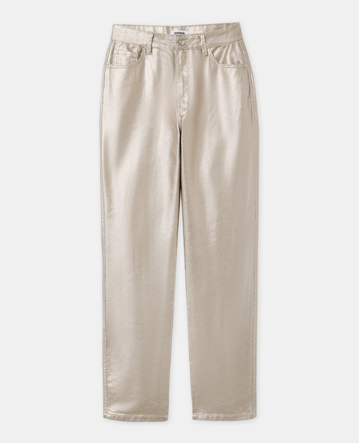 J90-2 / Jean straight avec enduction dorée taille medium