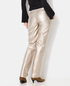 J90-2 / Jean straight avec enduction dorée taille medium