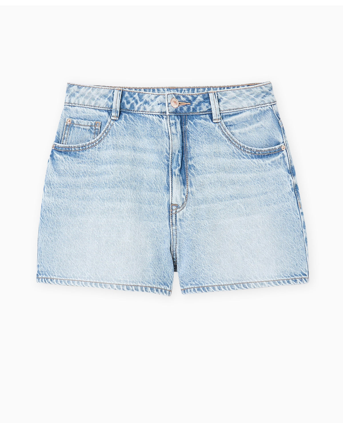 Short en jean taille haute