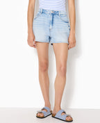 Short en jean taille haute