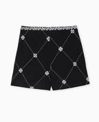 Short avec broderies devant