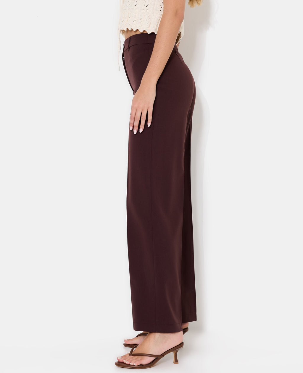 Pantalon city taille haute