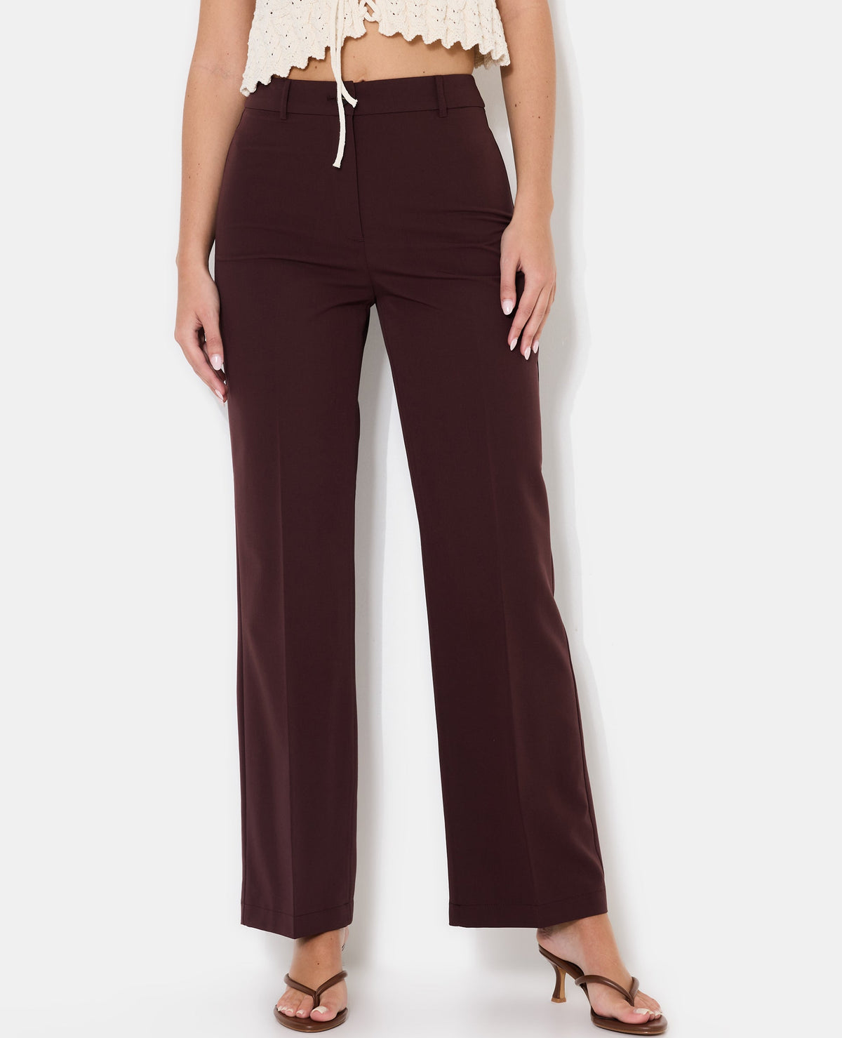Pantalon city taille haute