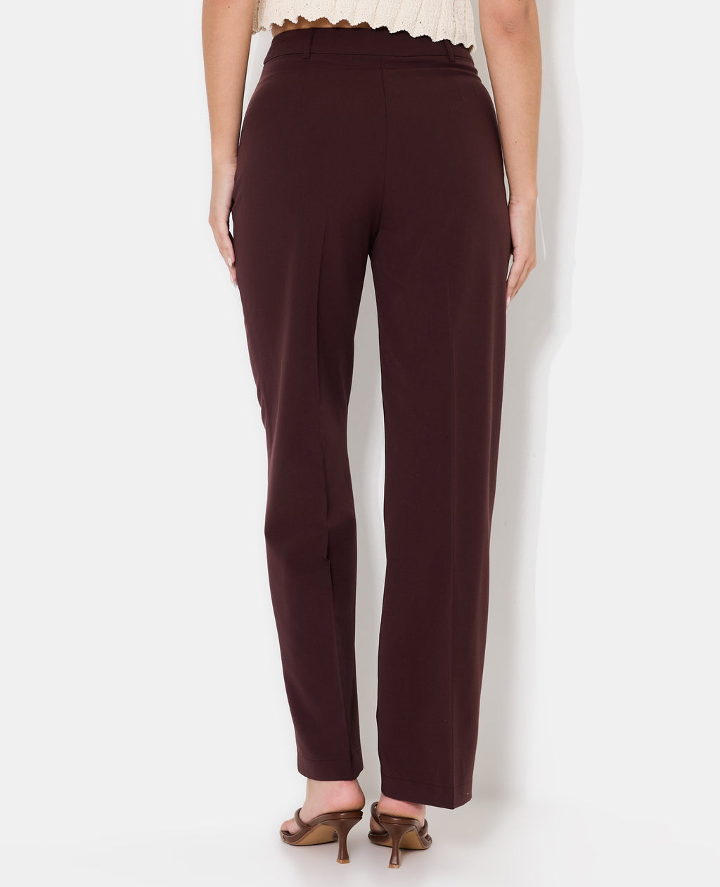 Pantalon city taille haute