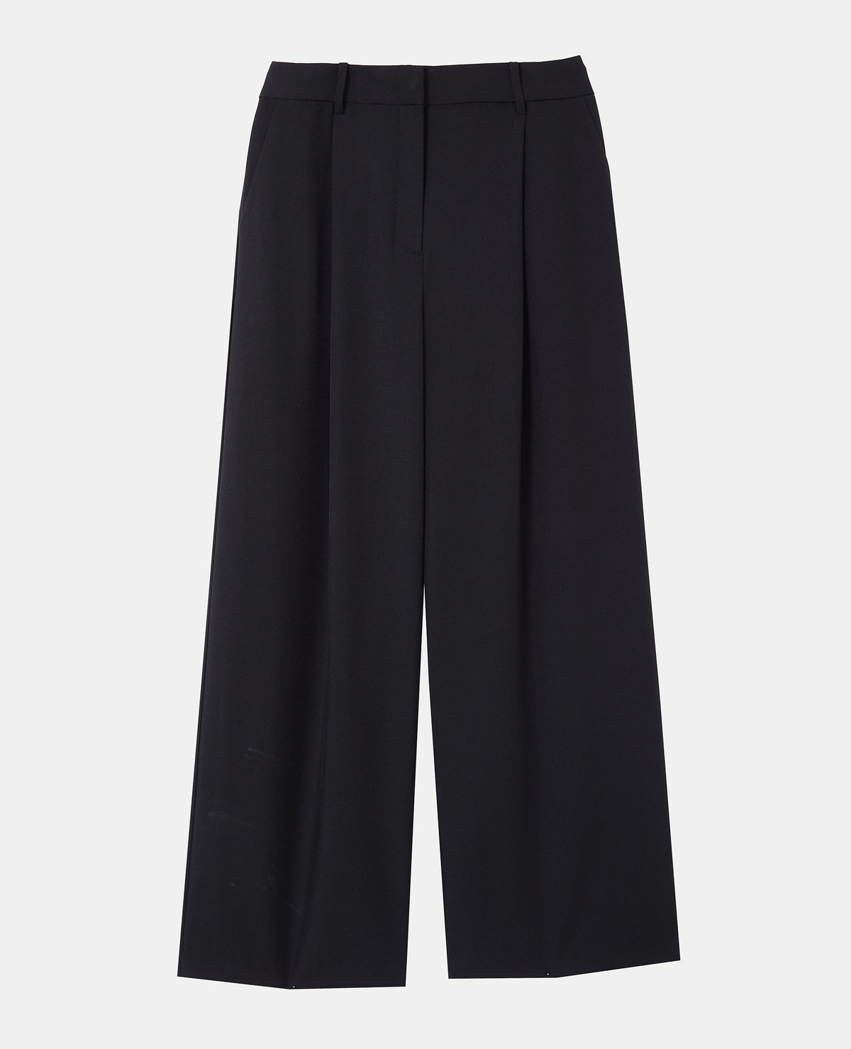 Pantalon large et droit avec pinces