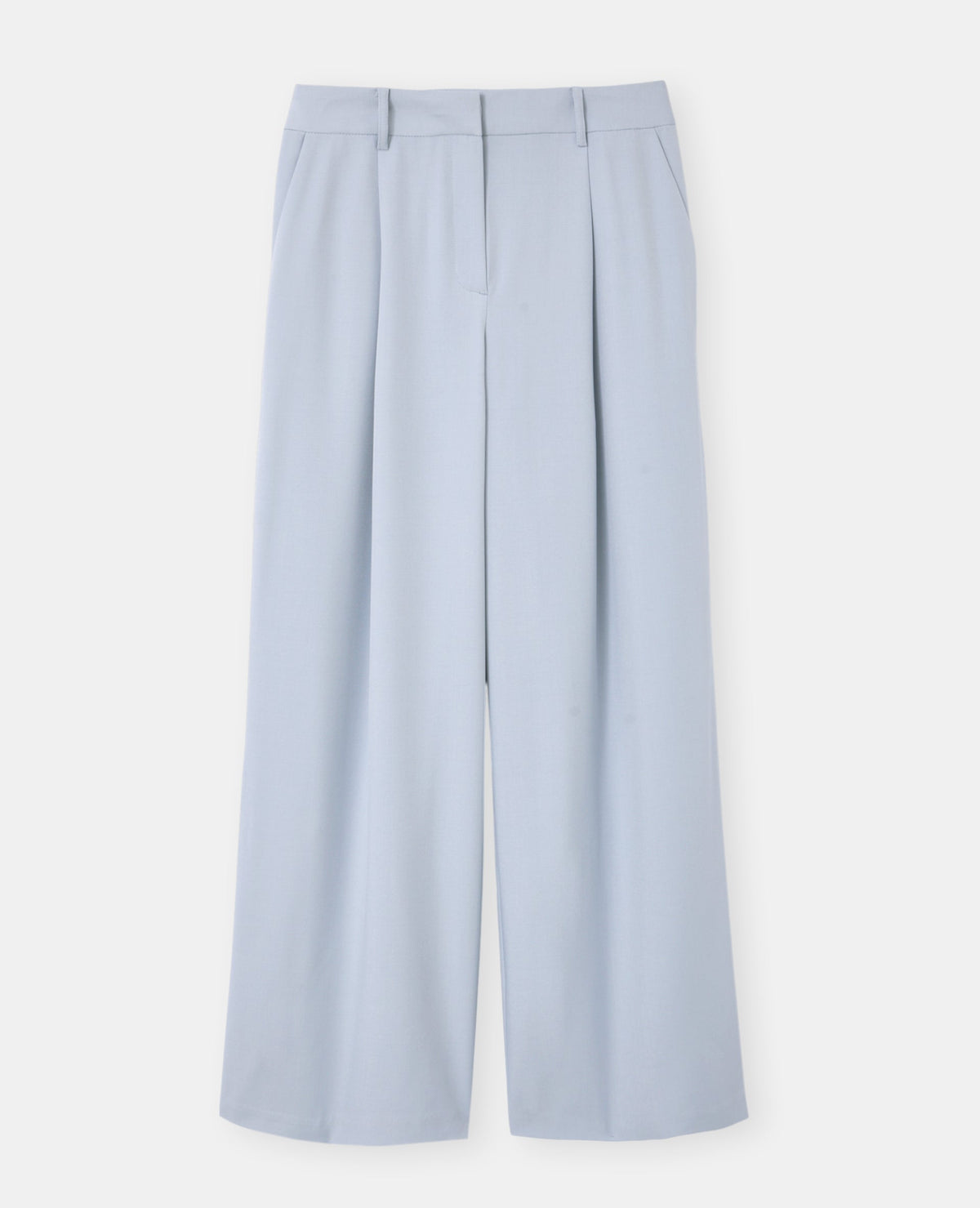 Pantalon large et droit avec pinces