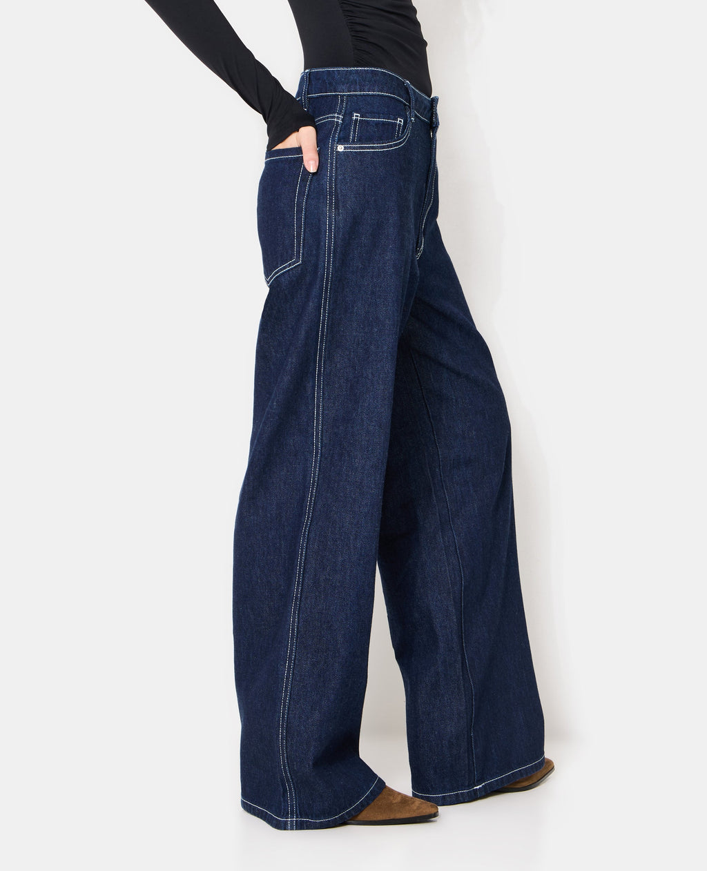 J99-3 / Jean baggy taille basse