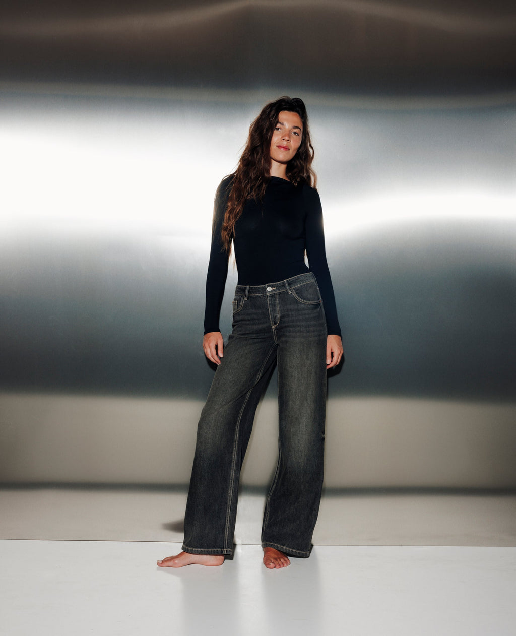 J71-3 / Jean wide taille basse