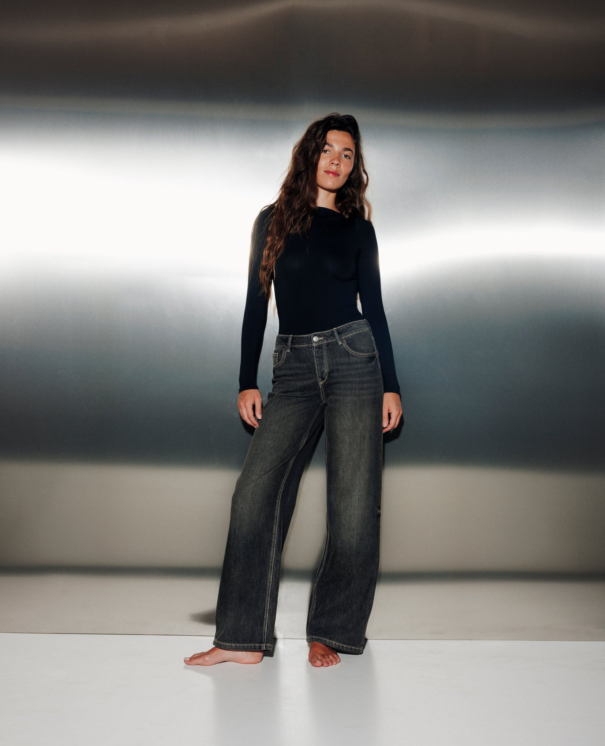 J71-3 / Jean wide taille basse