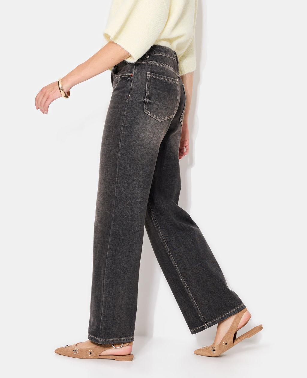J71-3 / Jean wide taille basse