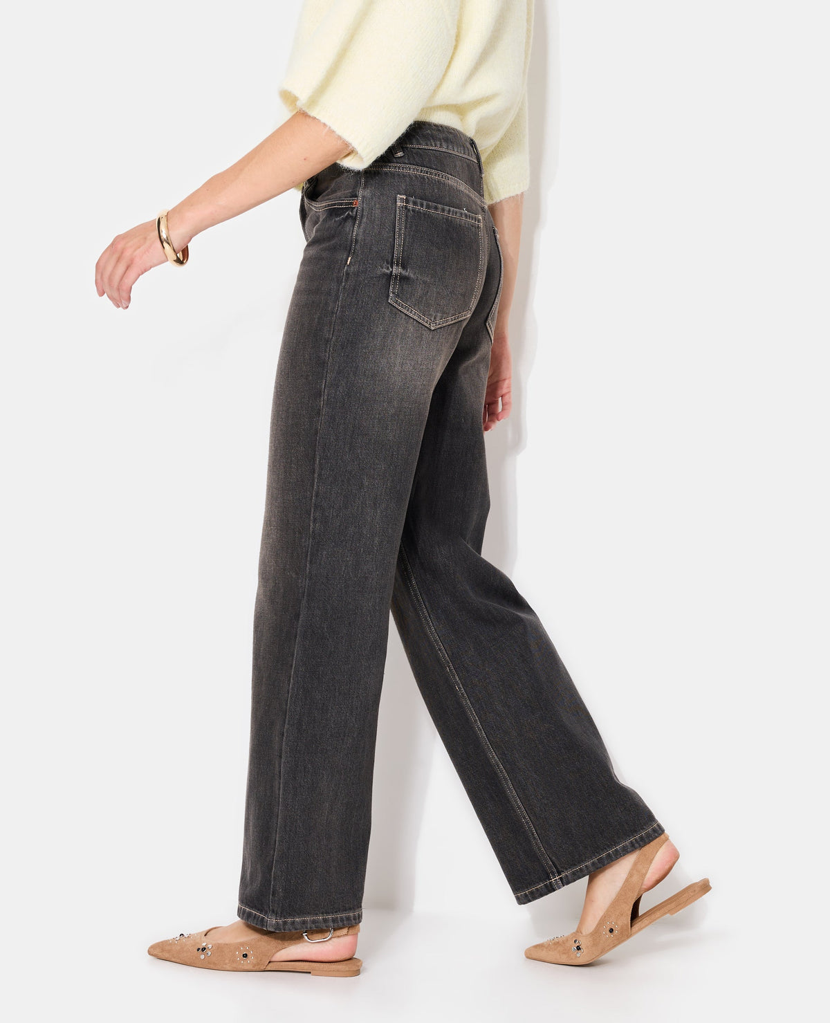 J71-3 / Jean wide taille basse