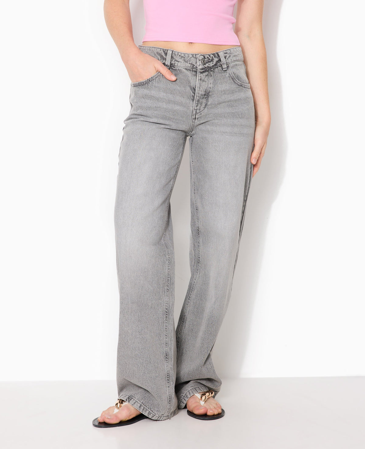 J71-3 / Jean wide taille basse