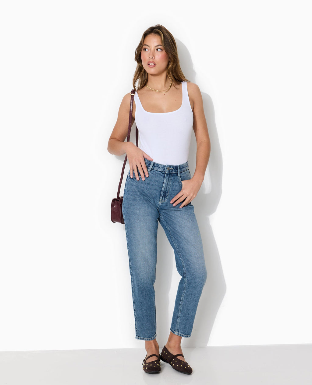 J80-1 / Jean mom taille haute