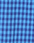 Pantalon large motif vichy