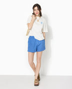 Short taille élastiquée motif vichy