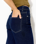 J71-1 / Jean wide taille haute bas coupés