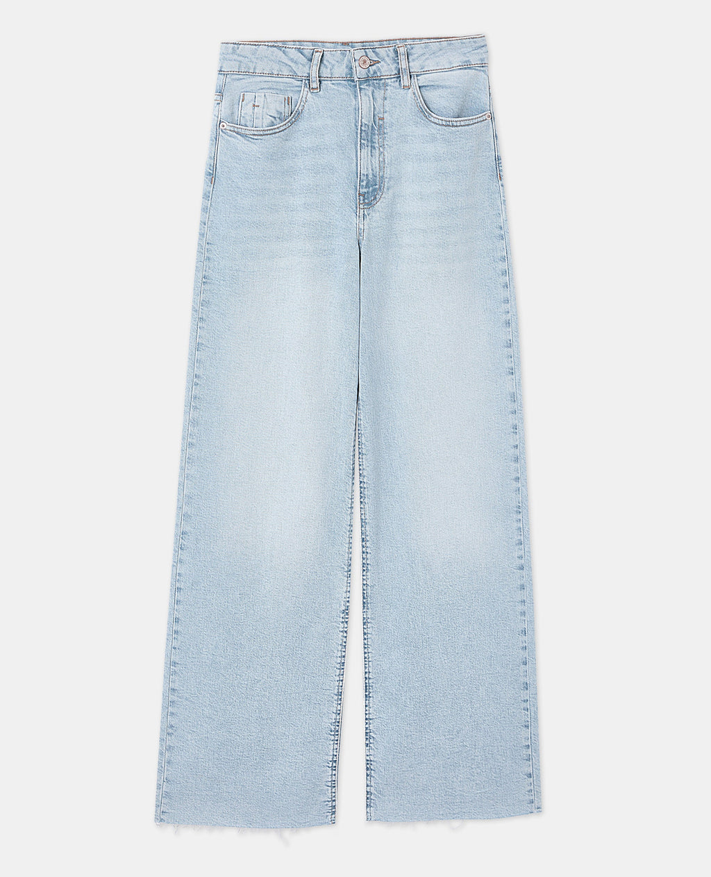 J71-1 / Jean wide taille haute bas coupés