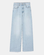 J71-1 / Jean wide taille haute bas coupés