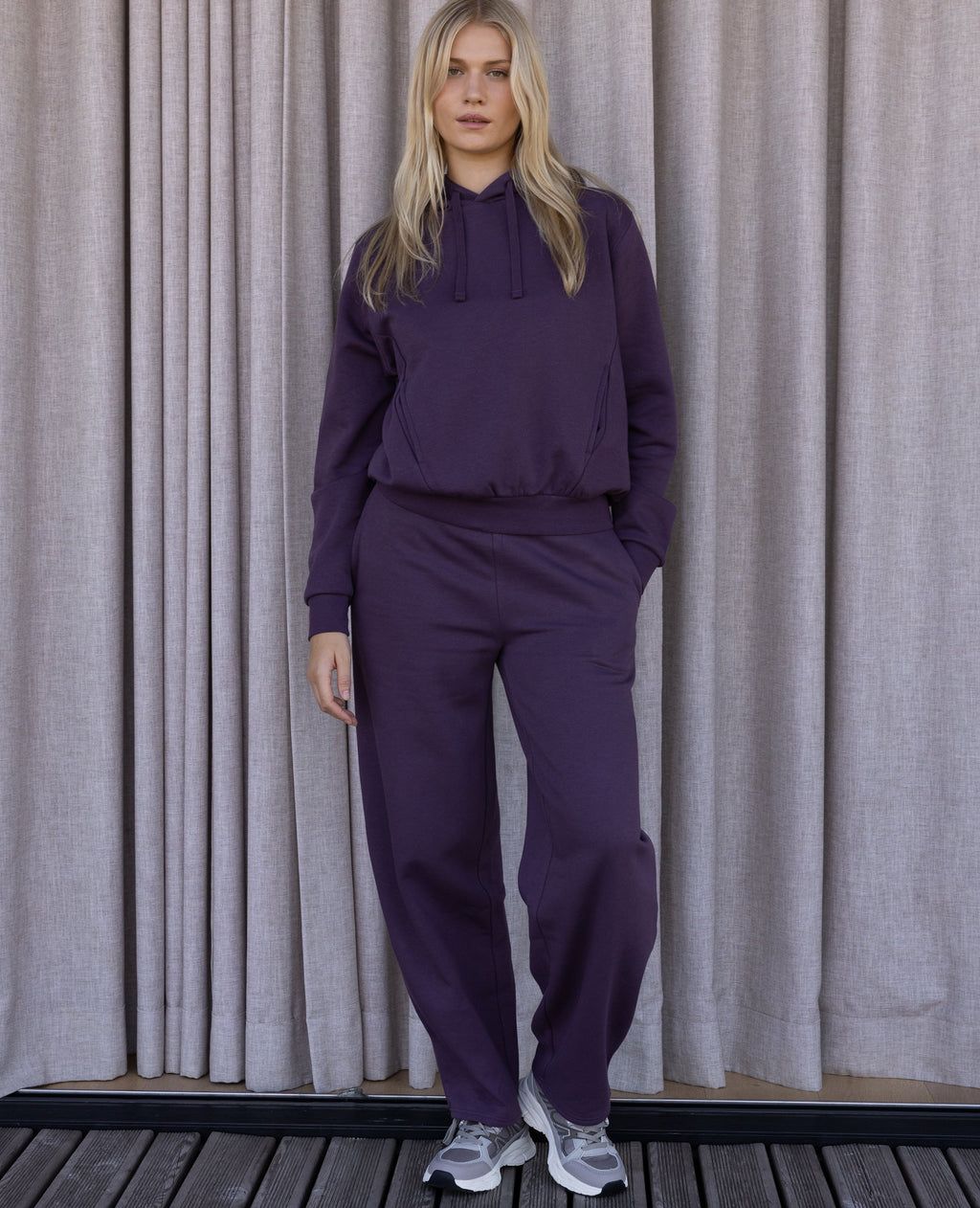 Pantalon de jogging en molleton forme barrel