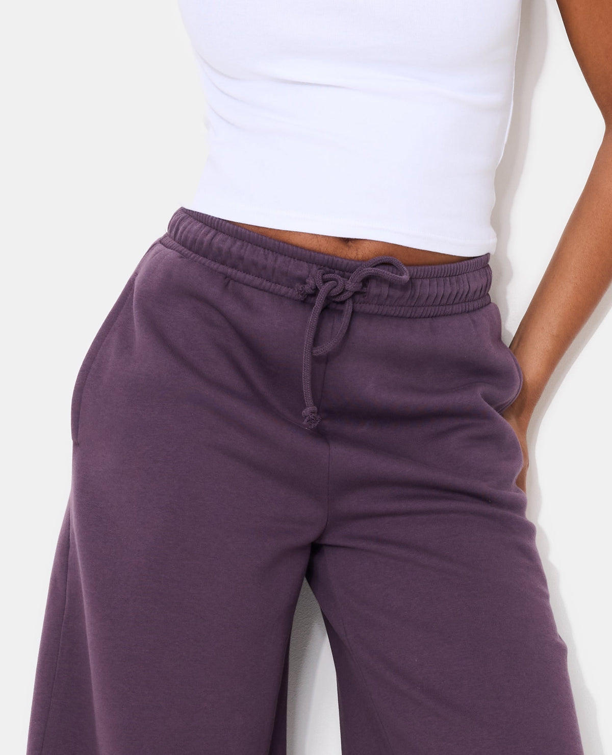 Pantalon de jogging en molleton forme barrel