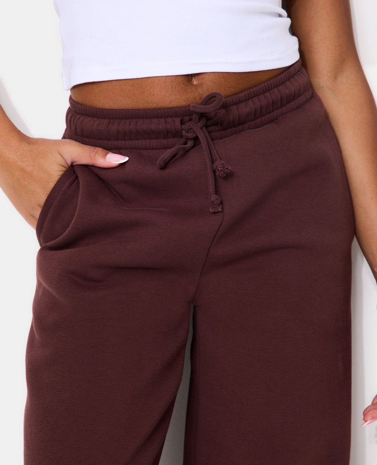 Pantalon de jogging en molleton forme barrel