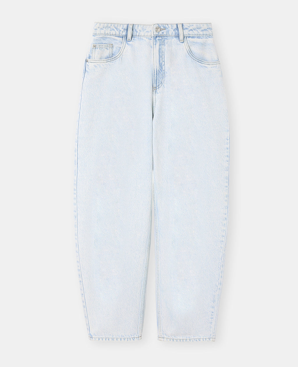 Jean barrel taille haute