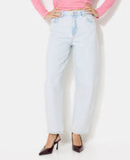 Jean barrel taille haute