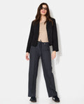 Pantalon city avec ceinture à nouer