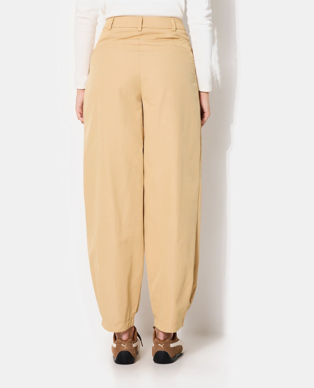Pantalon barrel avec pinces