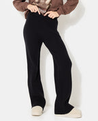 Pantalon en maille côtelée épaisse