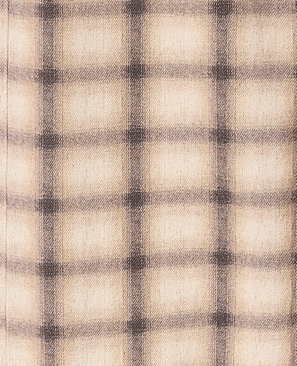 Jean droit avec grand revers motif carreaux