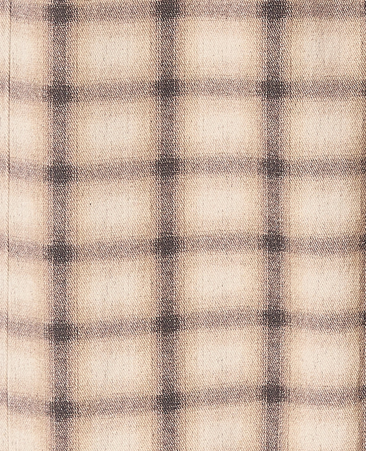 Jean droit avec grand revers motif carreaux