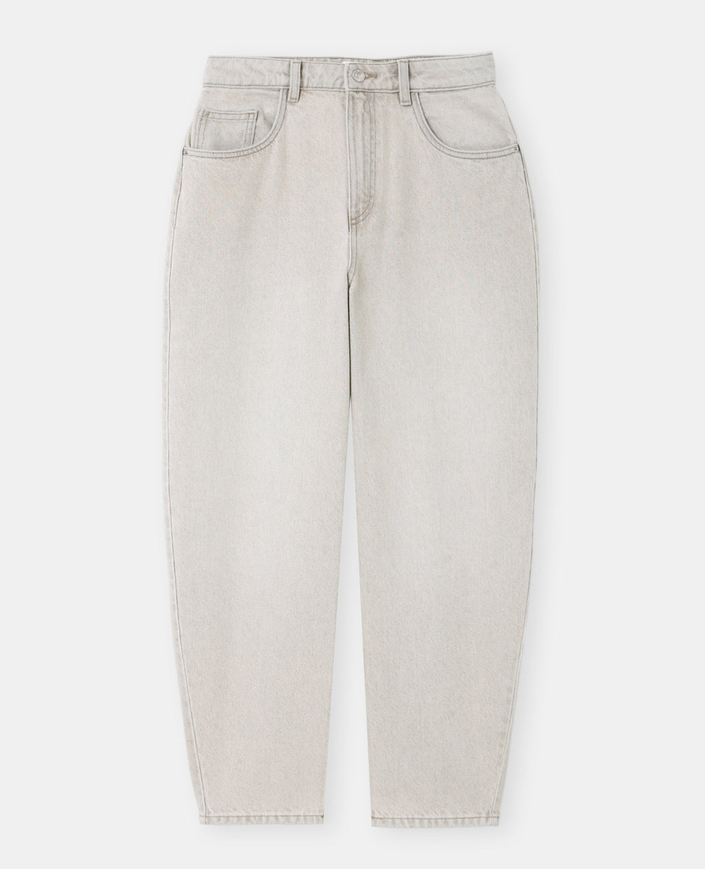 Jean barrel taille haute