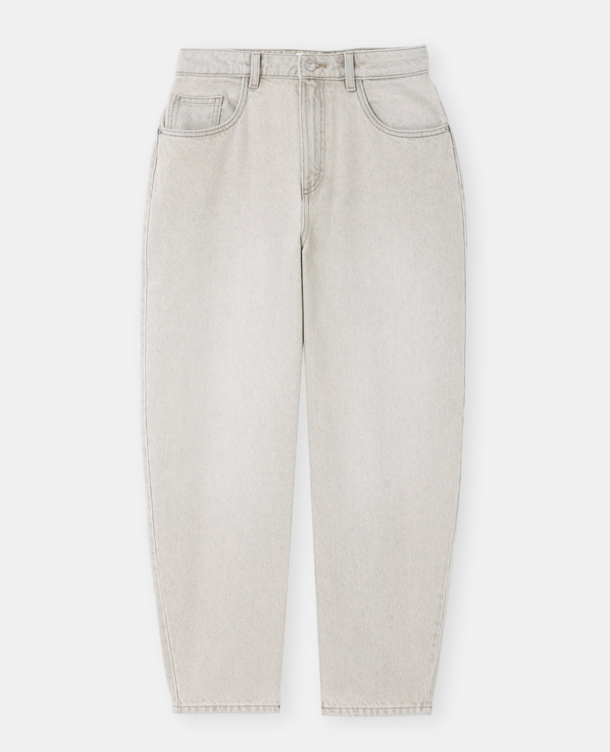 Jean barrel taille haute