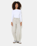 Jean barrel taille haute