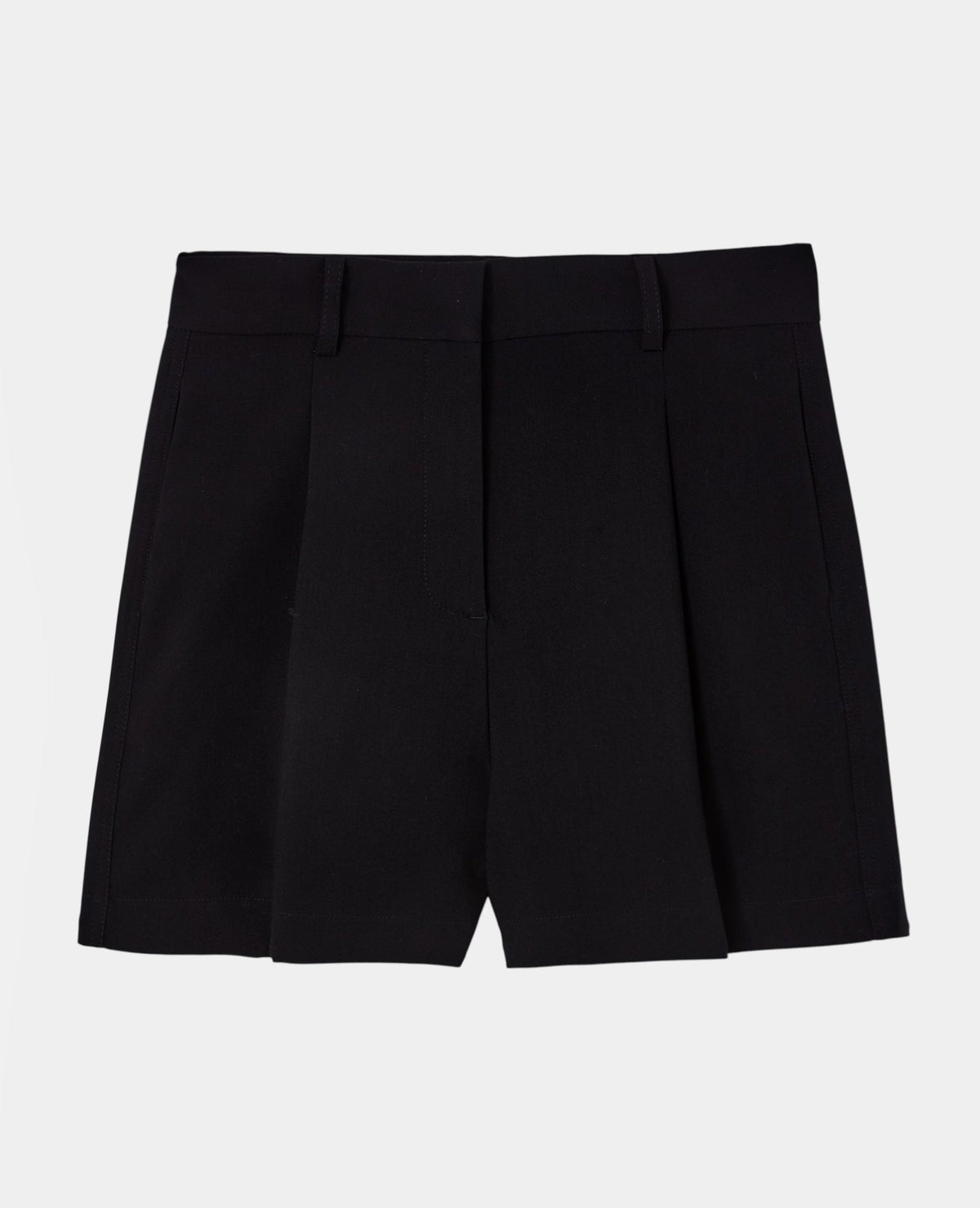 Short city taille haute avec pinces