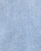 Short en jean taille haute avec mini strass