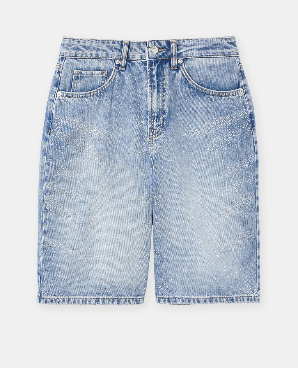 Bermuda en jean avec strass