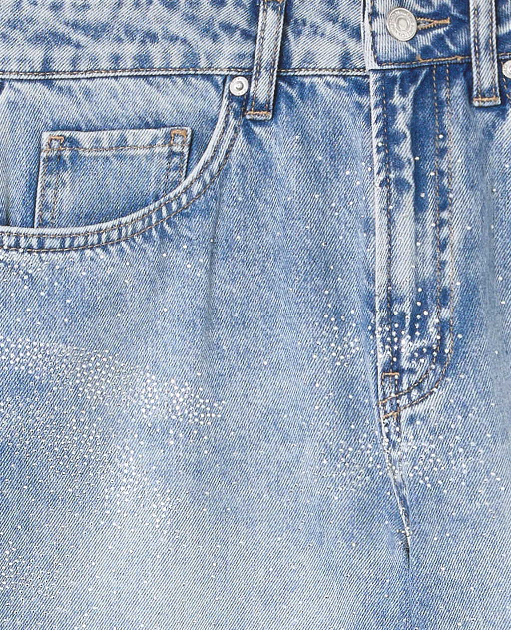 Bermuda en jean avec strass