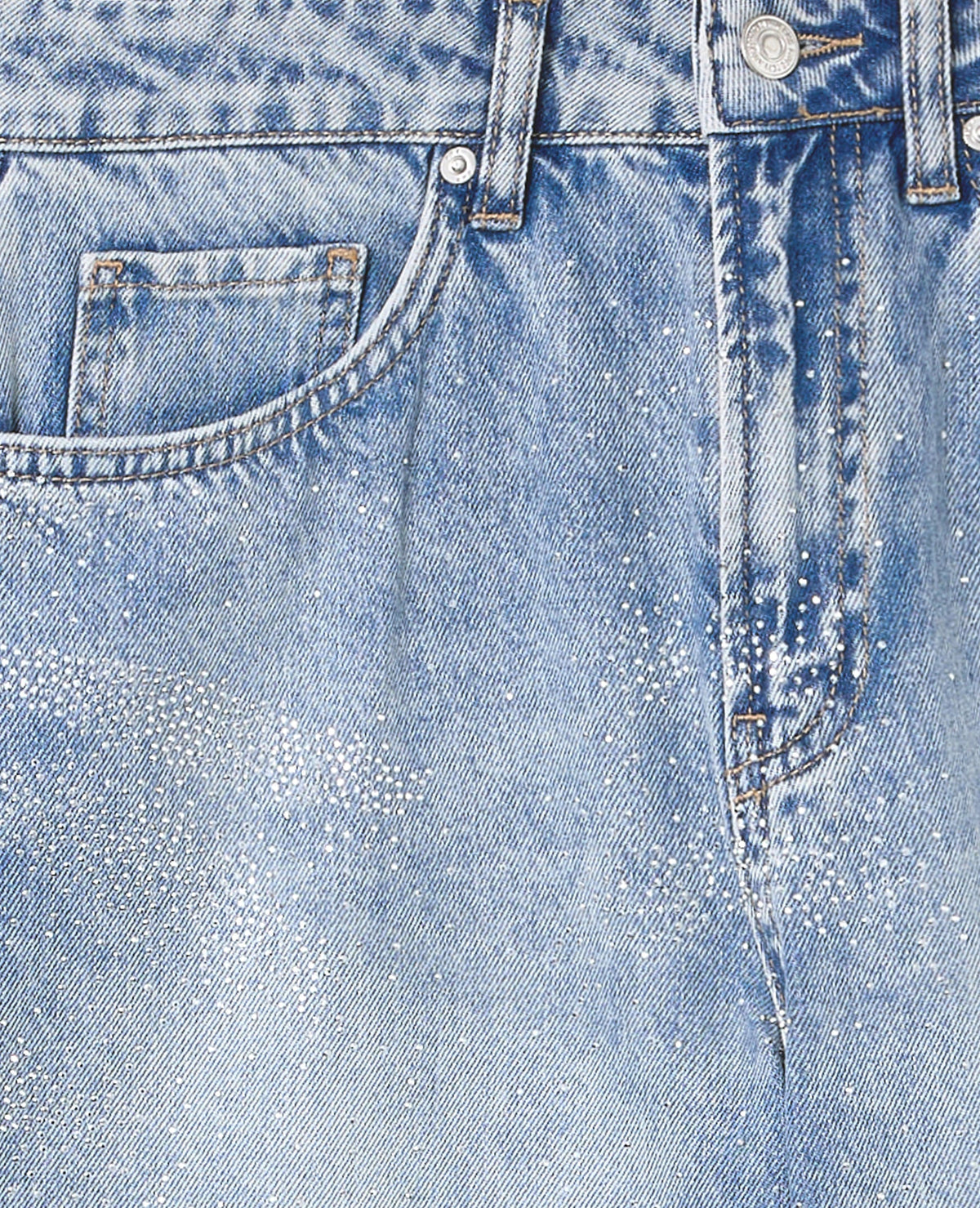 Bermuda en jean avec strass